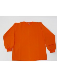 POLO YAKA TURUNCU UZUN KOL İKİ 2 İPLİK SWEATSHIRT